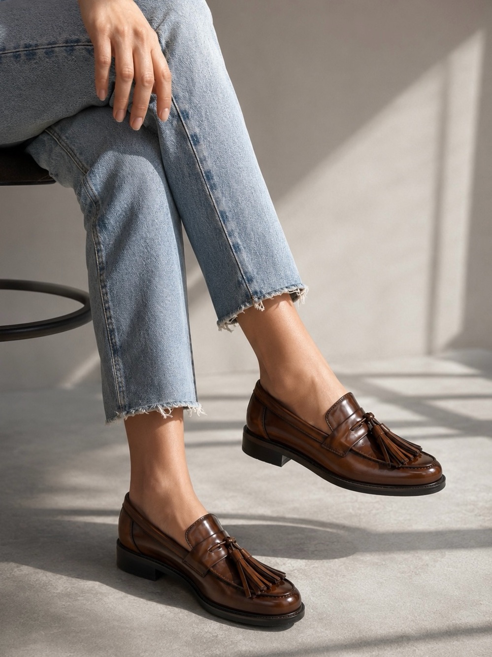 GB Gianni Bini Teachers-Pet Shiny Tassel Loafers 6.5M